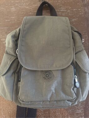 BNNU Kipling City Mini Small Backpack - Moss